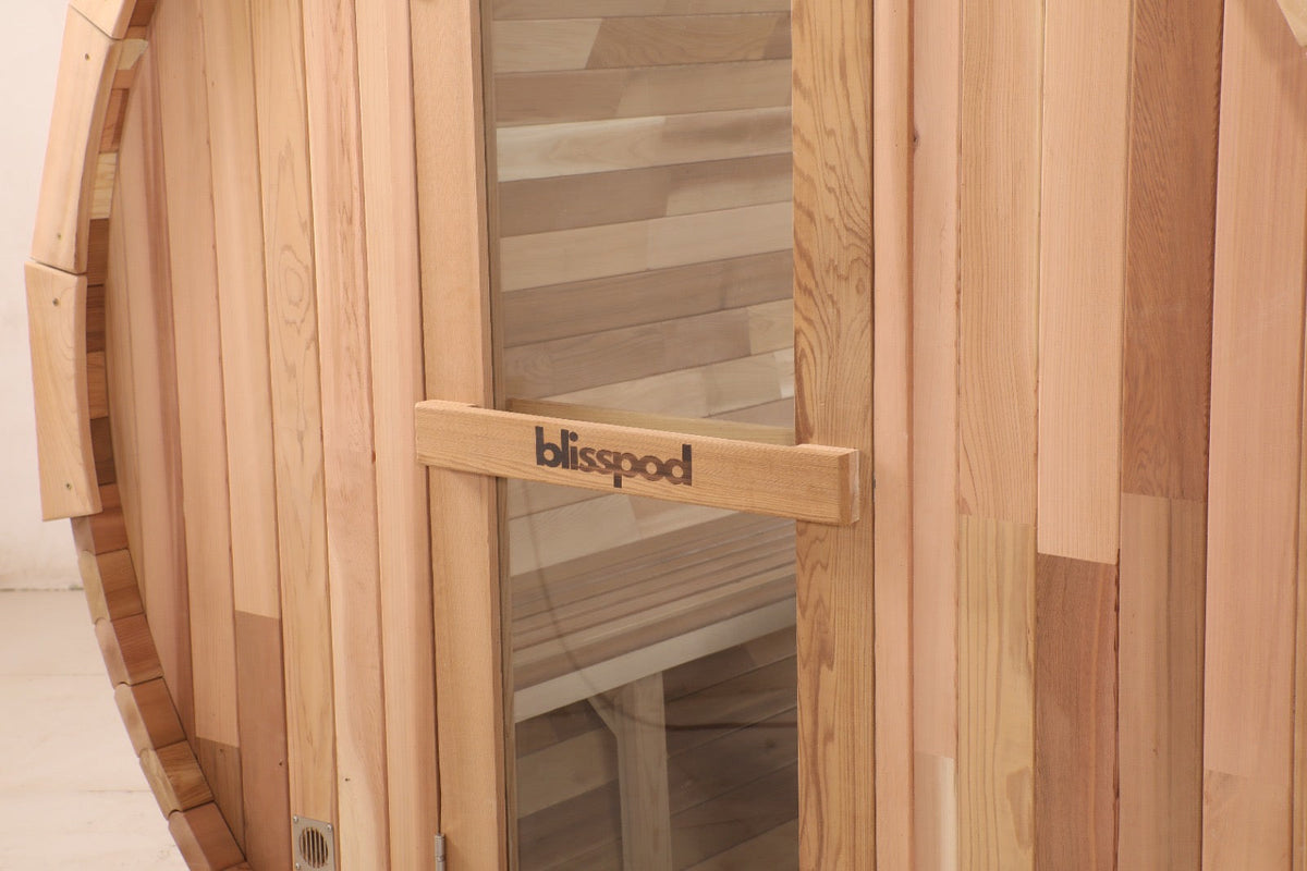 Blisspod Prague Outdoor Cedar Barrel Sauna