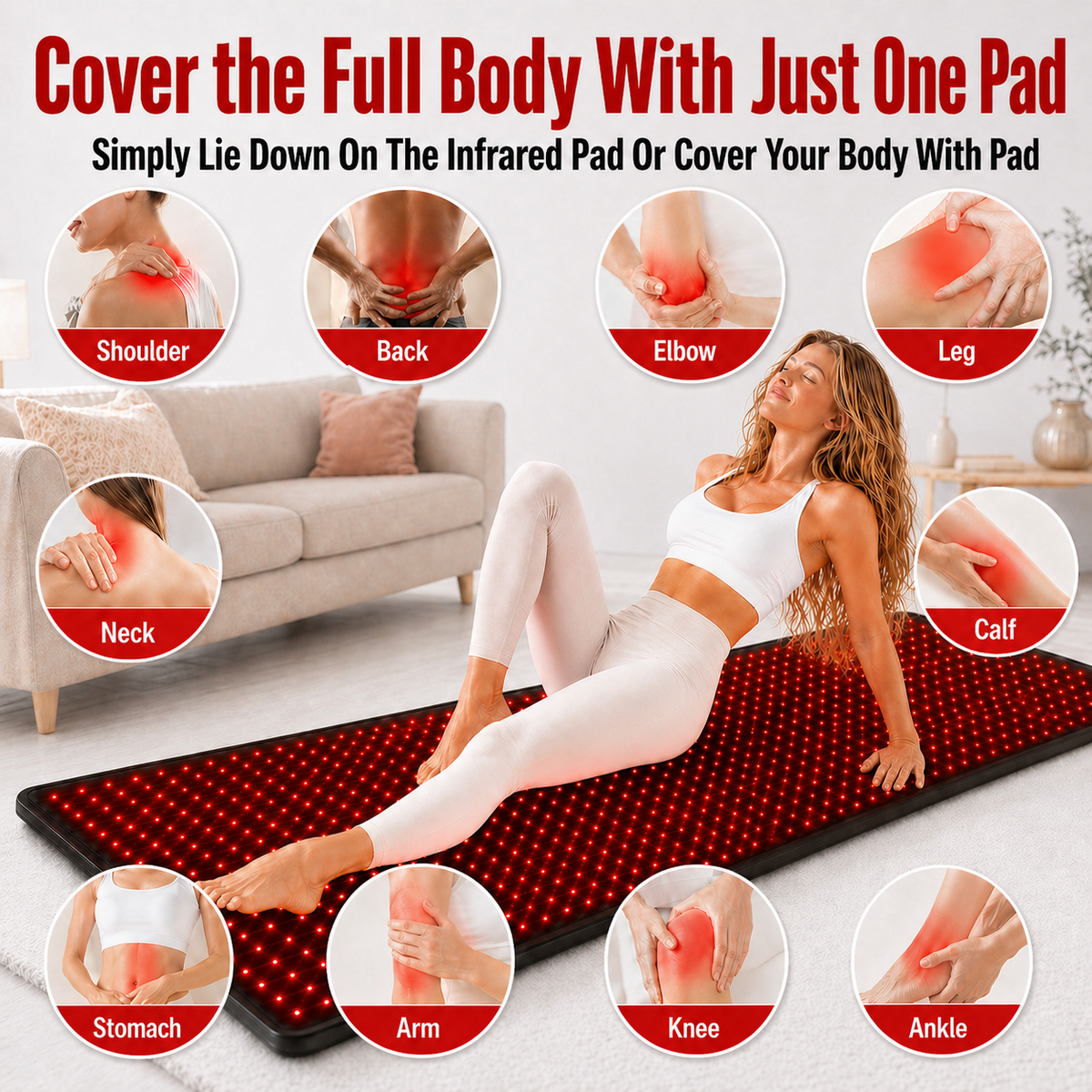 FullGlow 180 Red Light Therapy Mat