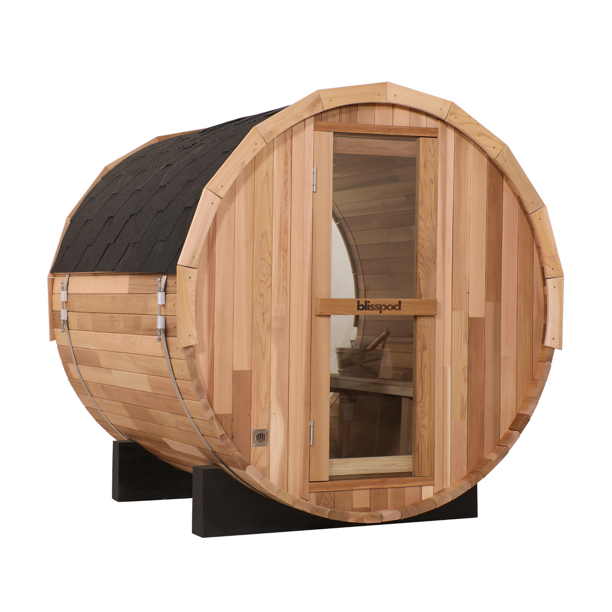 Blisspod Prague Outdoor Cedar Barrel Sauna