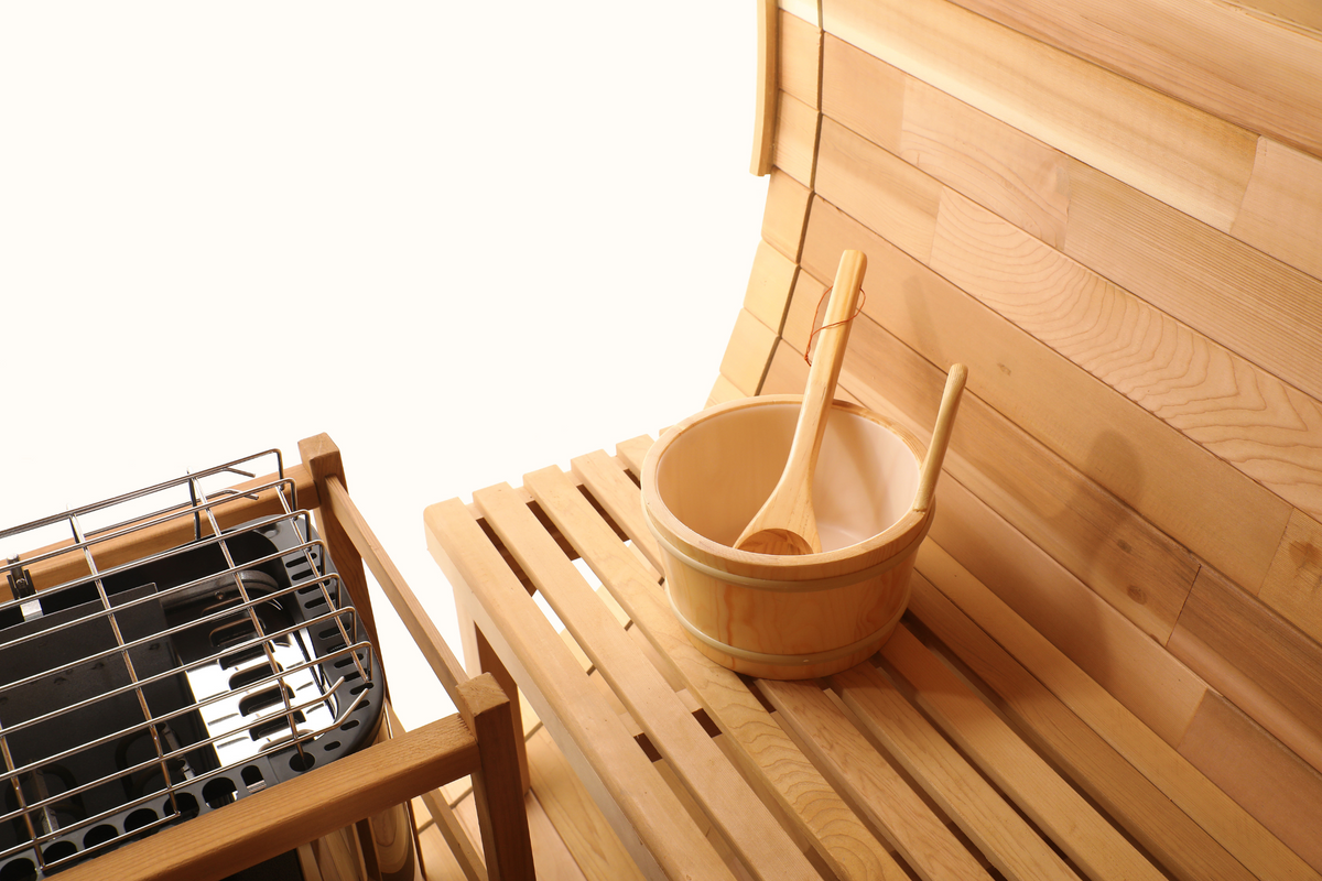 Blisspod Prague Outdoor Cedar Barrel Sauna