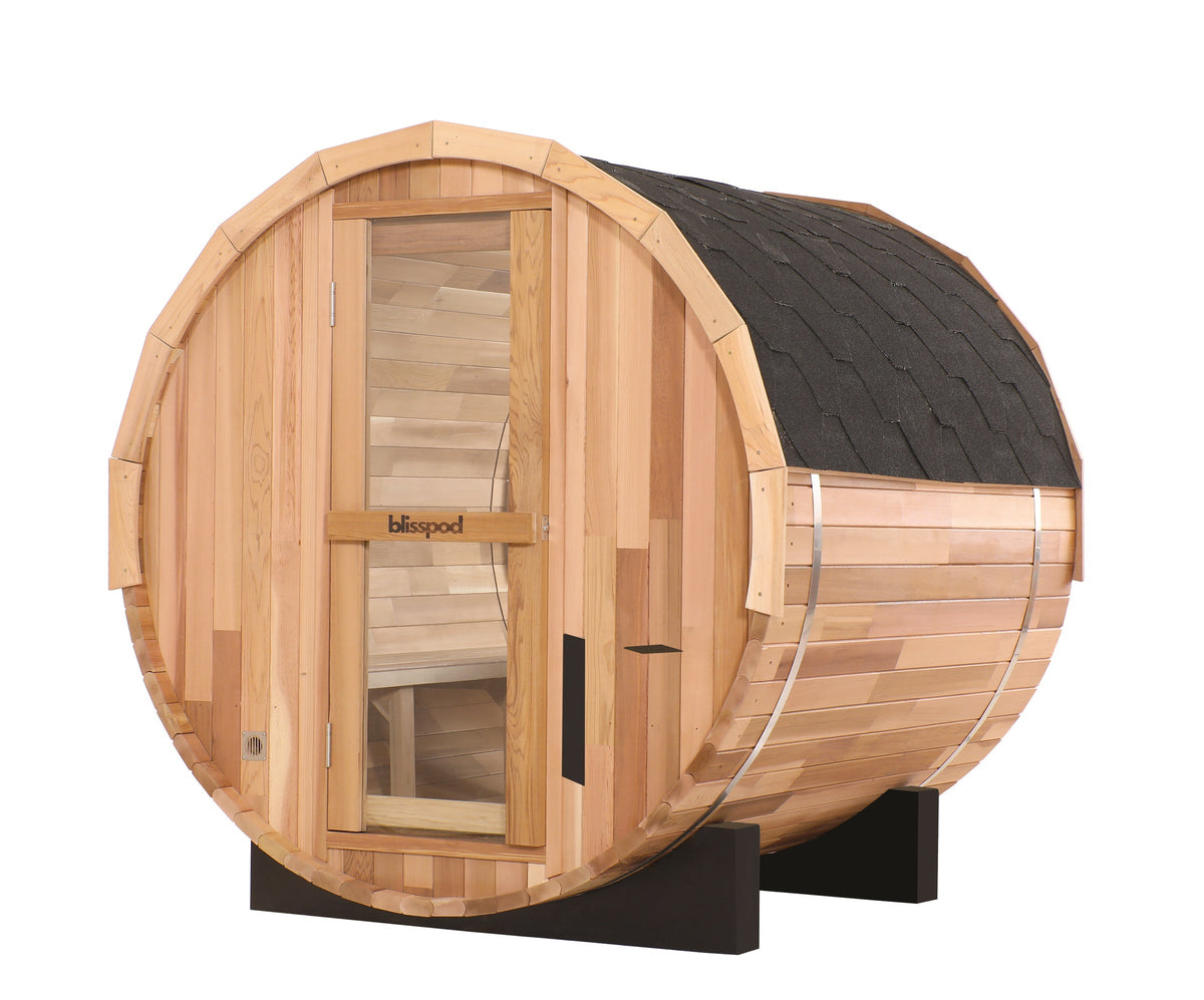Blisspod Prague Outdoor Cedar Barrel Sauna