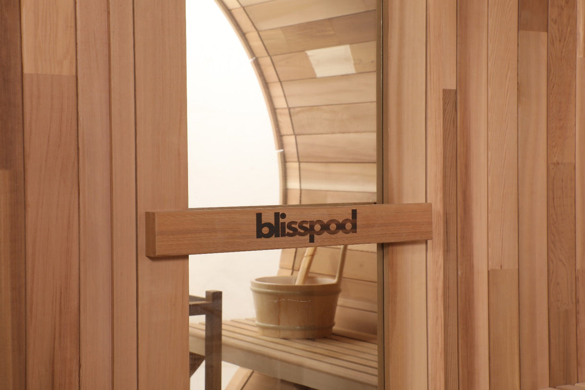 Blisspod Prague Outdoor Cedar Barrel Sauna