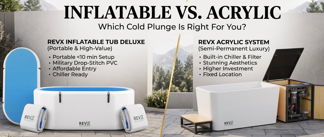 Inflatable vs. Acrylic Cold Plunges: Which Ice Bath Is Right for You? (2026 Buyer's Guide)