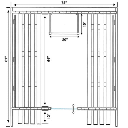 ALEKO Liatris Cedar Canopy Barrel Sauna Kit