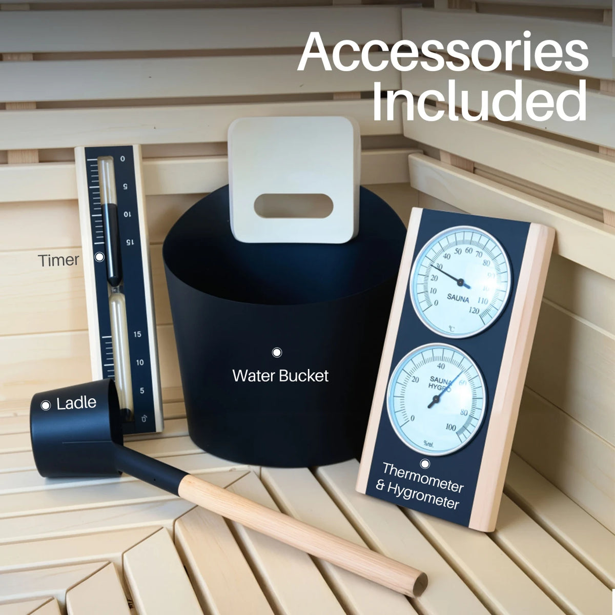 ALEKO Camellia Cedar Outdoor Sauna Kit