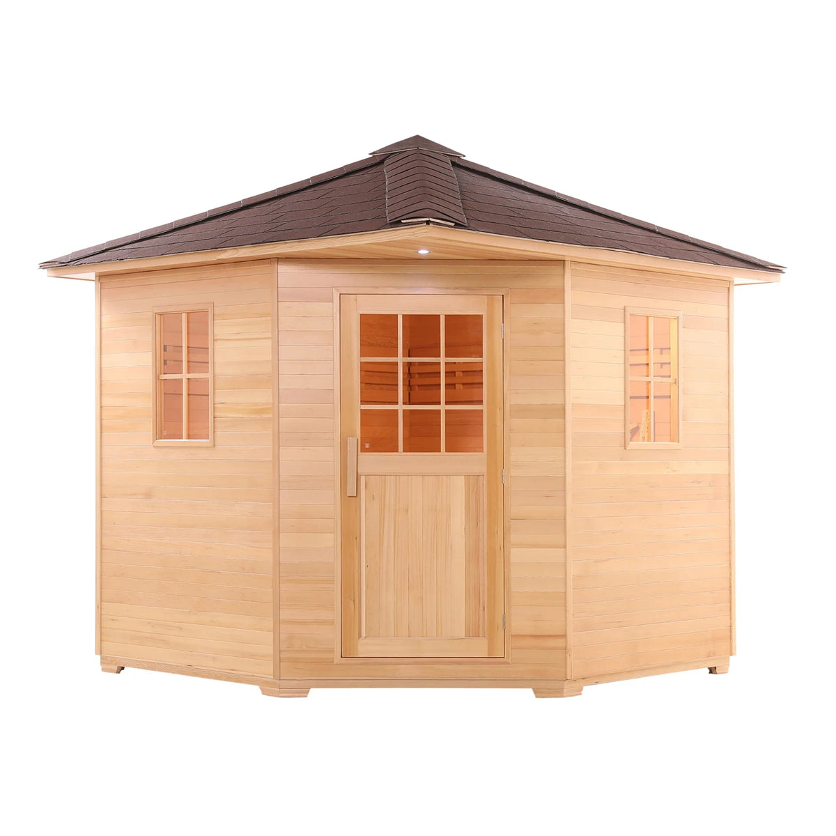 ALEKO Hemlock Outdoor Cabin Sauna Kit