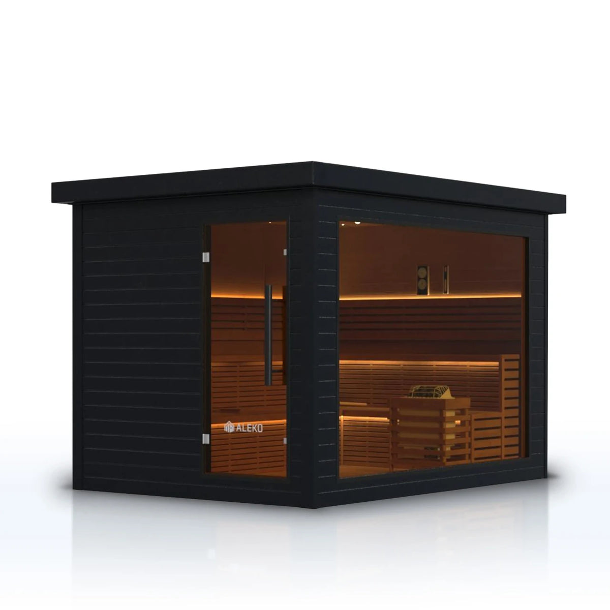 ALEKO Camellia Cedar Outdoor Sauna Kit