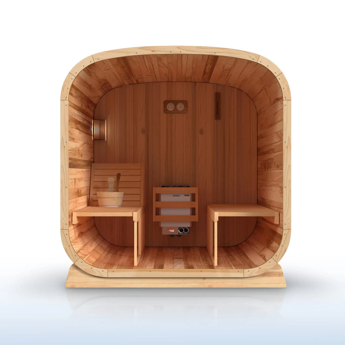ALEKO Arnica Cedar Square Sauna Kit