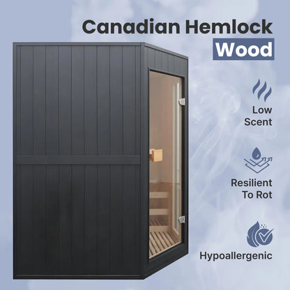 ALEKO Viola Hemlock Indoor Sauna Kit