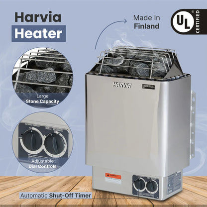 ALEKO Hemlock Outdoor Cabin Sauna Kit
