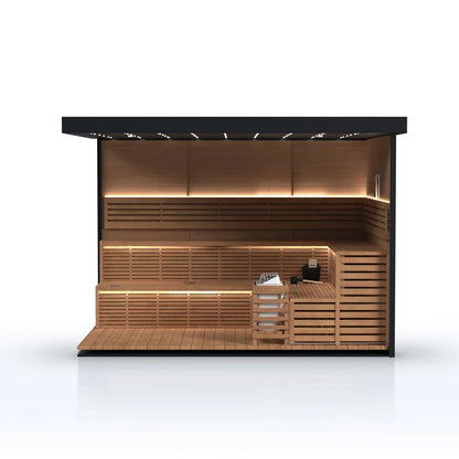 ALEKO Camellia Cedar Outdoor Sauna Kit