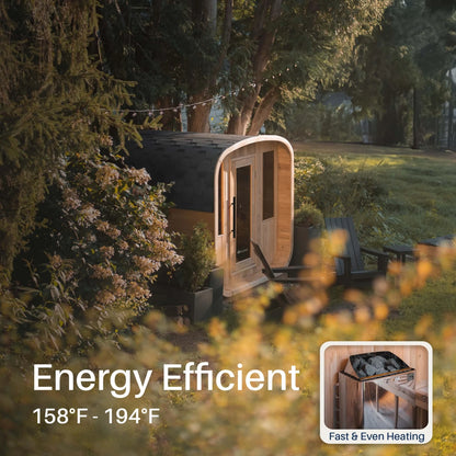 ALEKO Arnica Cedar Square Sauna Kit