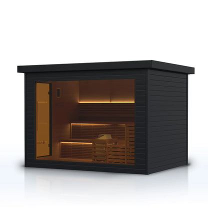 ALEKO Camellia Cedar Outdoor Sauna Kit