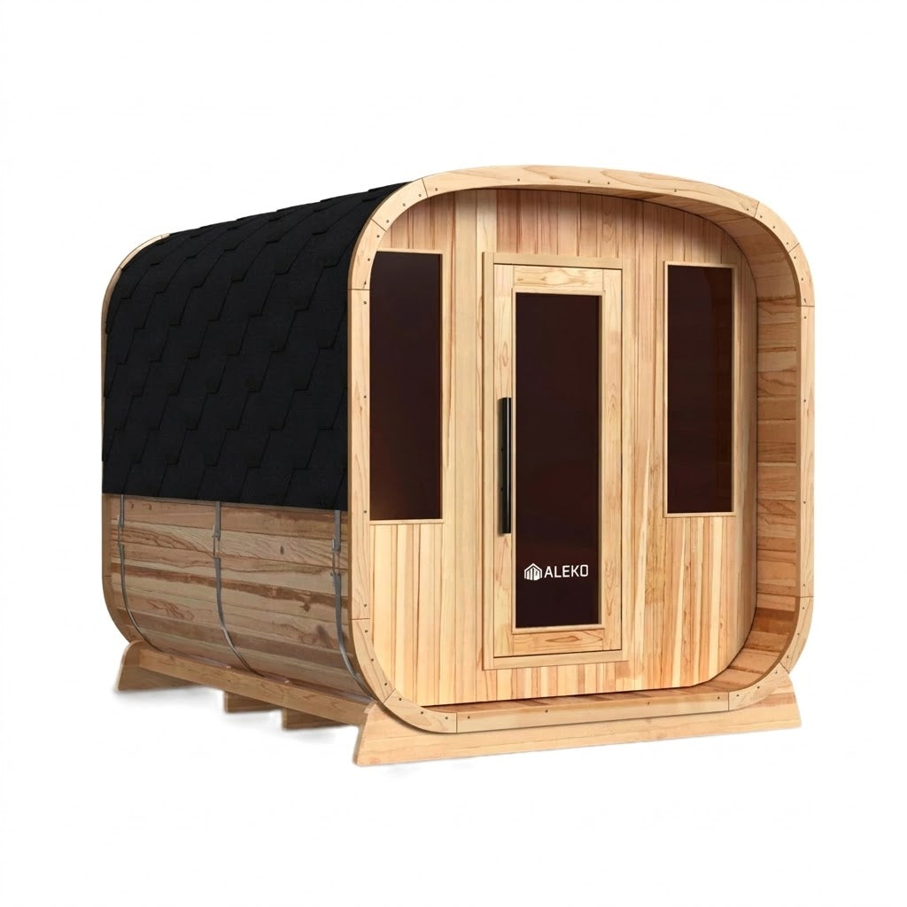 ALEKO Arnica Cedar Square Sauna Kit