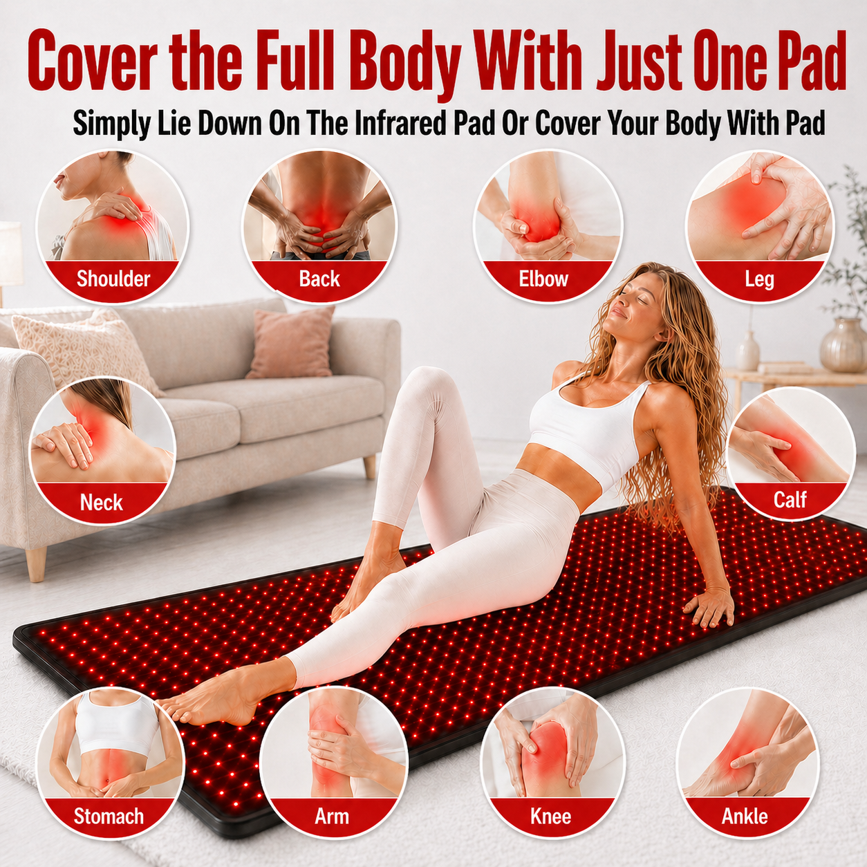 FullGlow™ 180 Red Light Therapy Mat