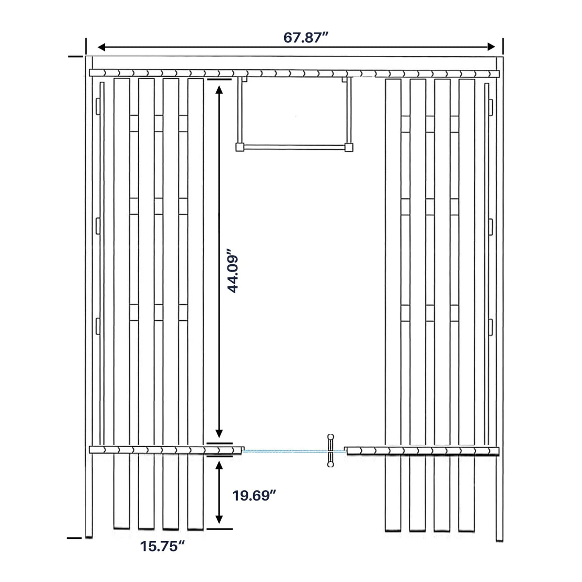 ALEKO Aster Cedar Canopy Barrel Sauna Kit