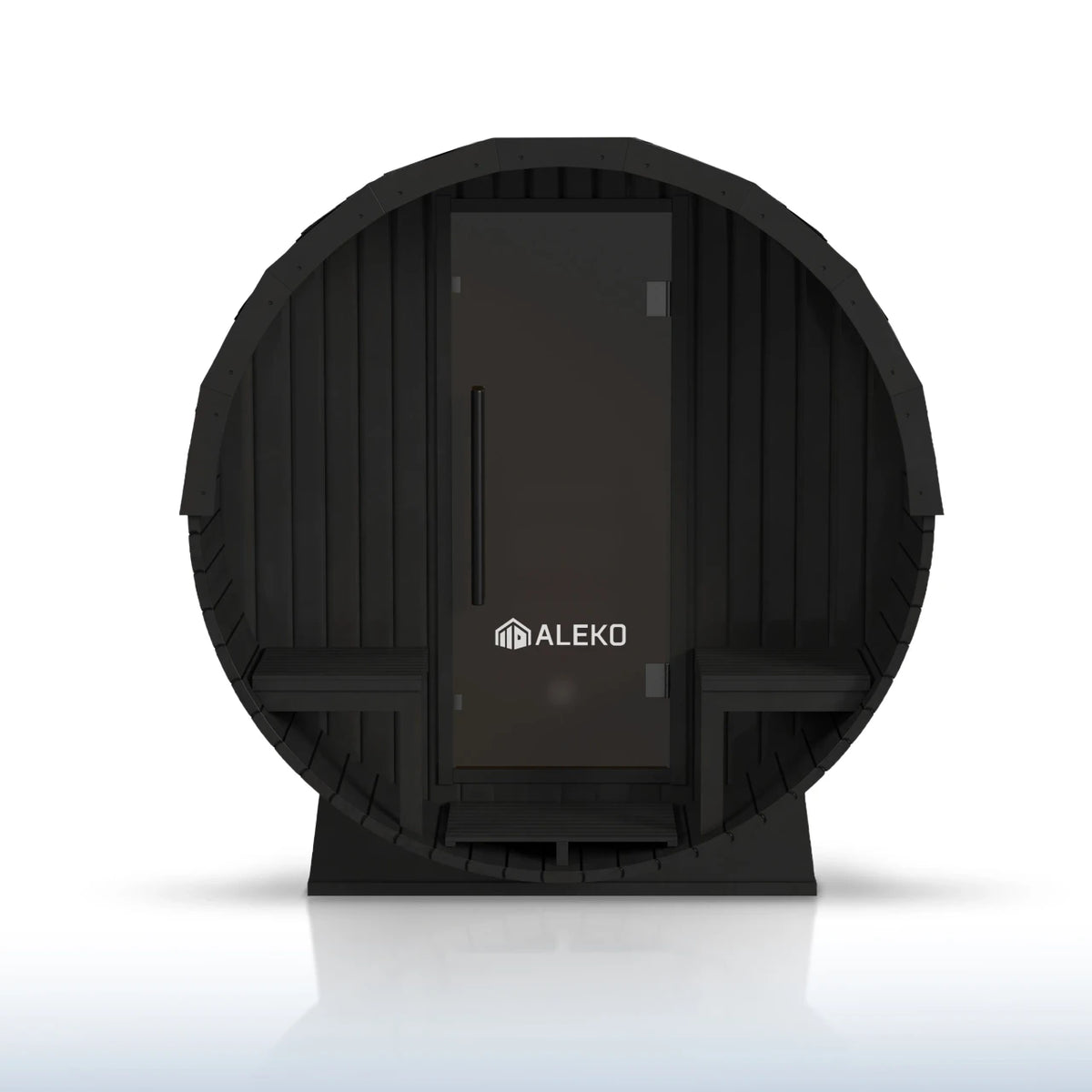 ALEKO Aster Cedar Canopy Barrel Sauna Kit