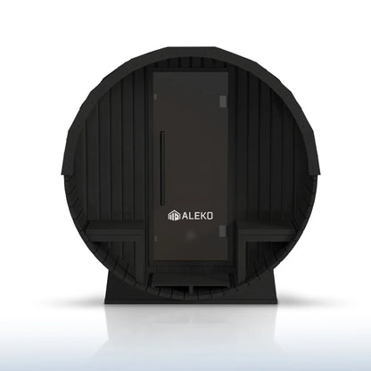 ALEKO Aster Cedar Canopy Barrel Sauna Kit