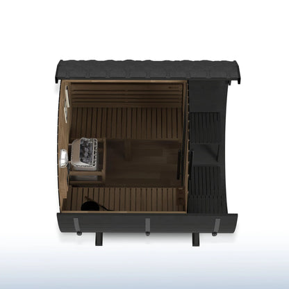 ALEKO Aster Cedar Canopy Barrel Sauna Kit