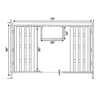 ALEKO Anemona Pine Barrel Sauna Kit