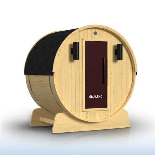 ALEKO Anemona Pine Barrel Sauna Kit
