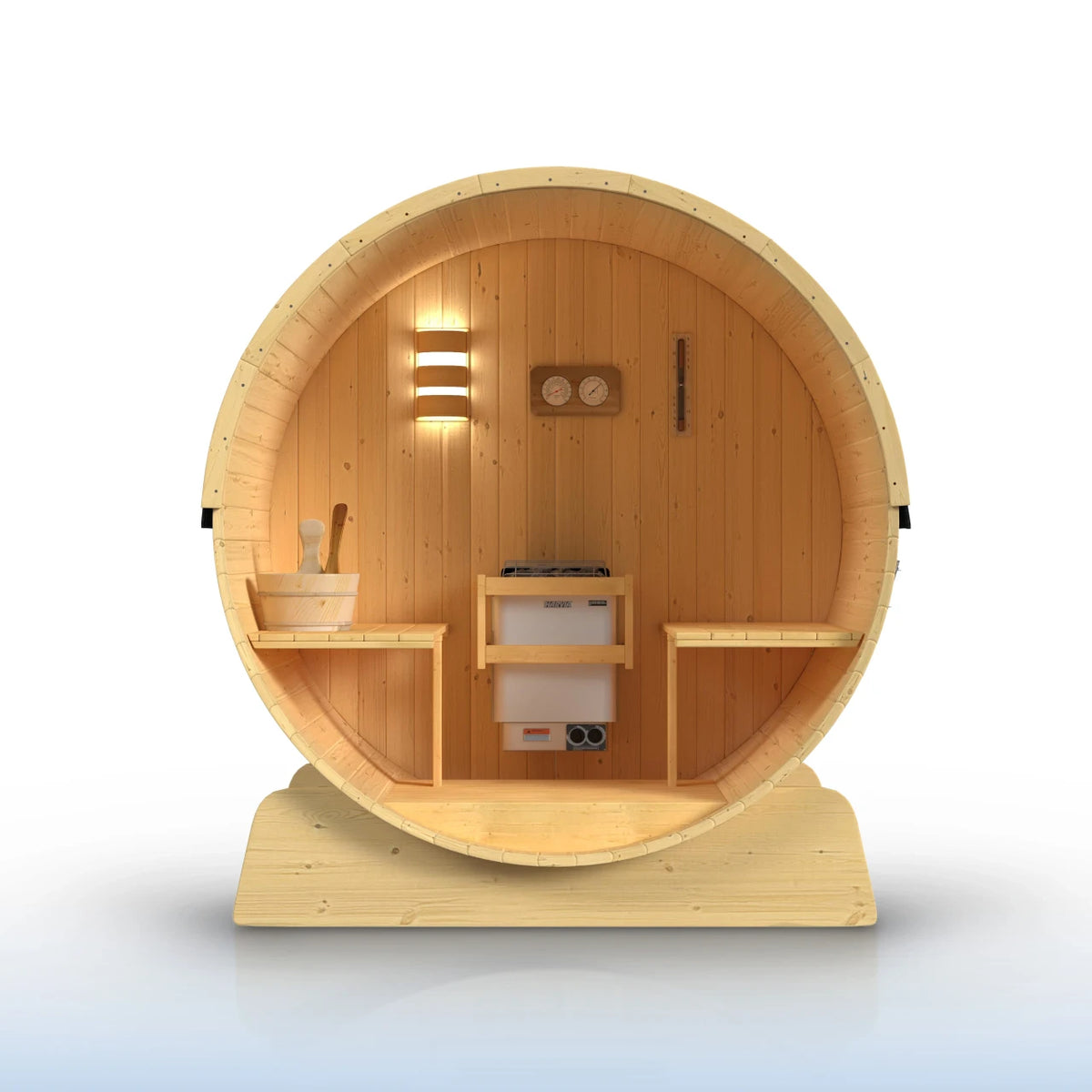 ALEKO Anemona Pine Barrel Sauna Kit