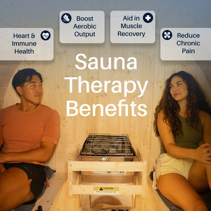ALEKO Anemona Pine Barrel Sauna Kit