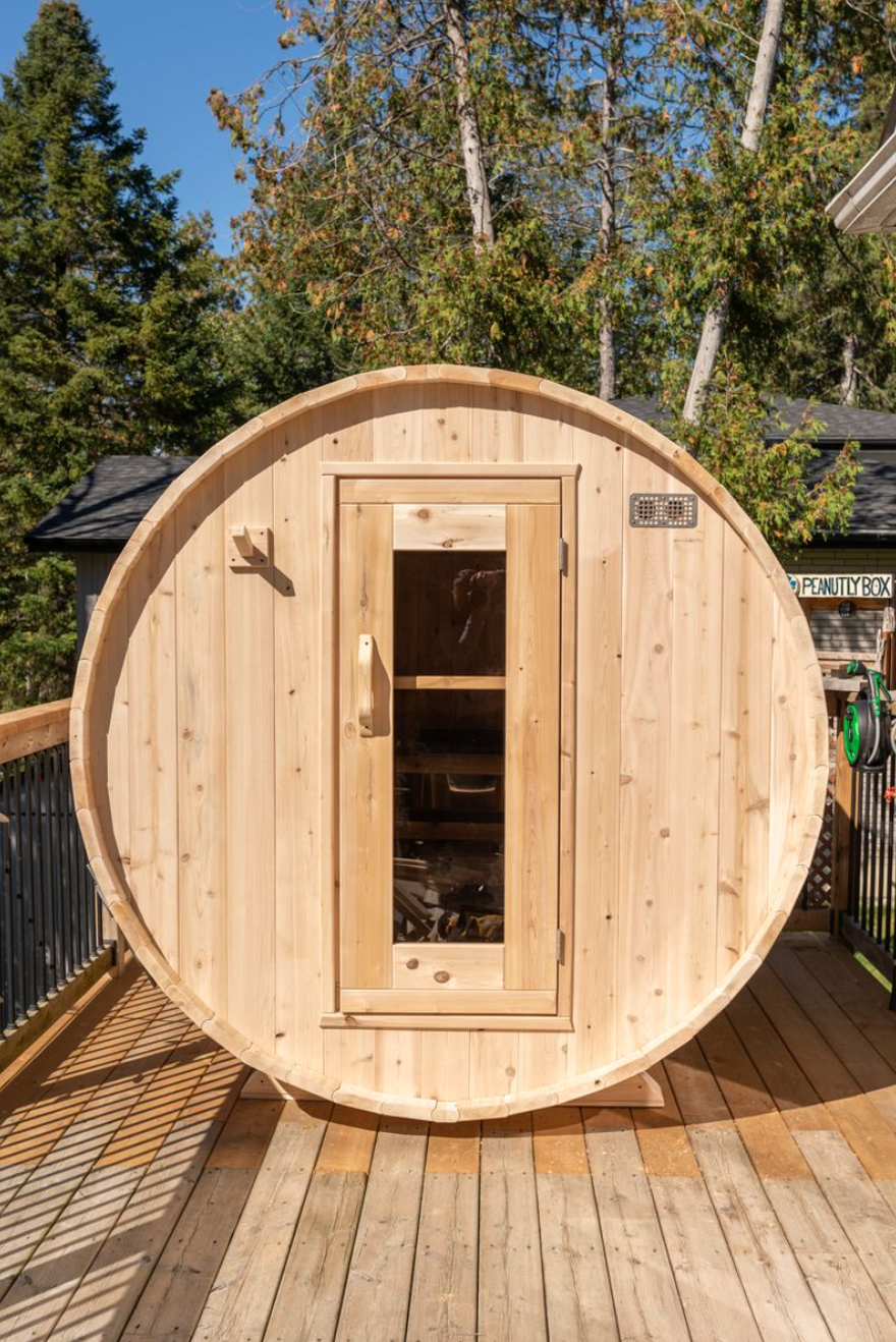 Canadian Timber Classic Cedar Barrel Outdoor Sauna Kit