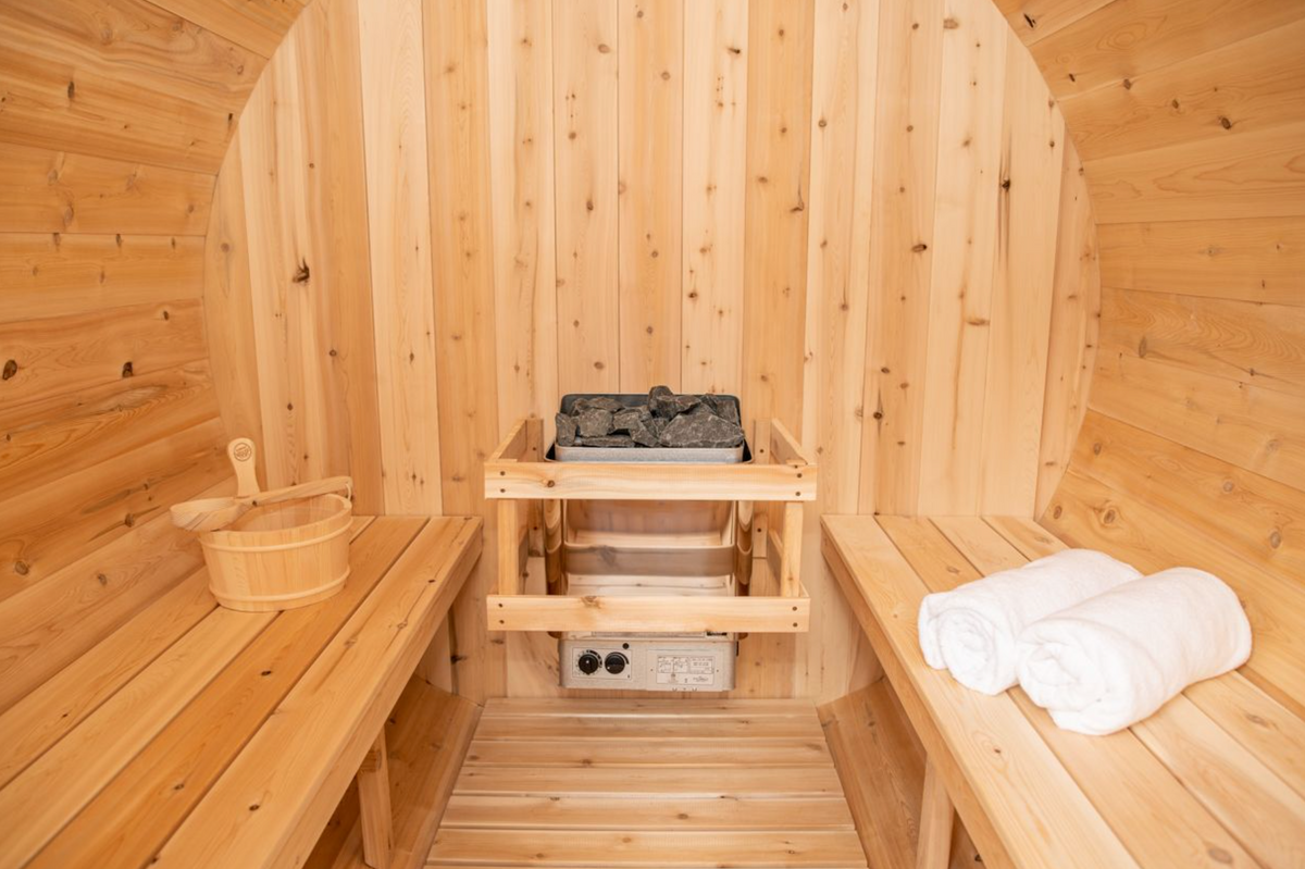 Canadian Timber Classic Cedar Barrel Outdoor Sauna Kit