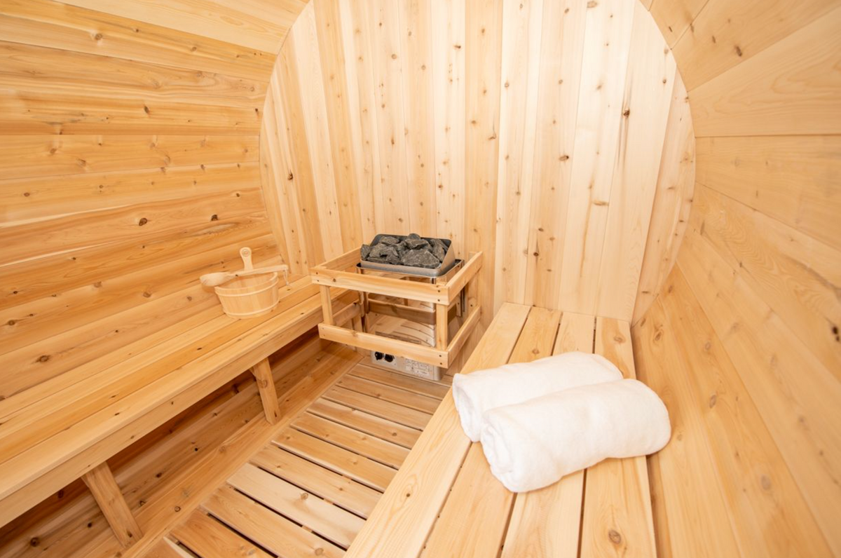 Canadian Timber Classic Cedar Barrel Outdoor Sauna Kit