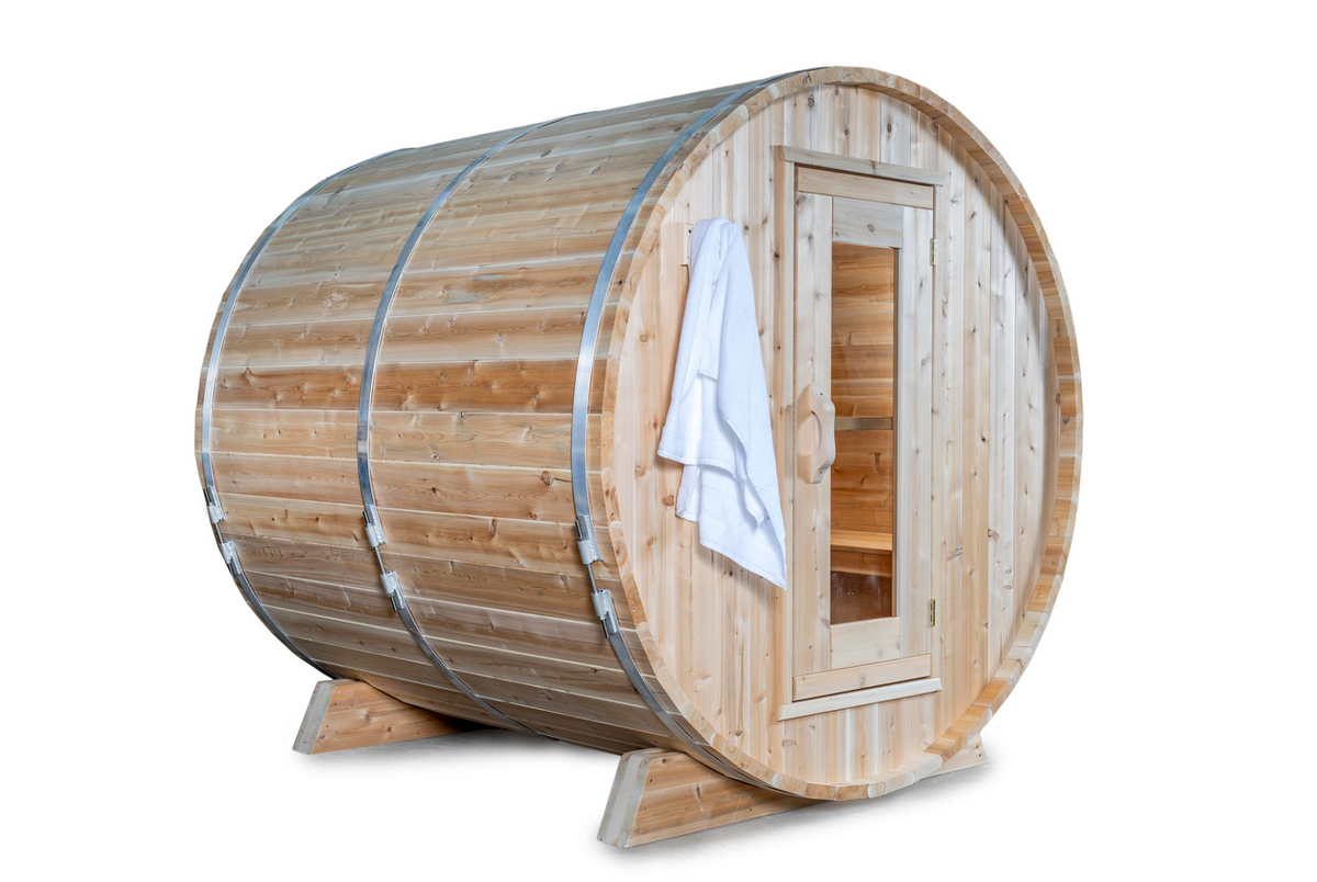 Canadian Timber Classic Cedar Barrel Outdoor Sauna Kit