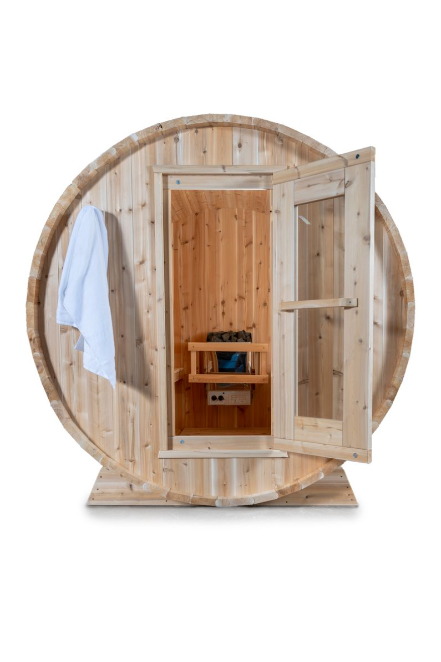Canadian Timber Classic Cedar Barrel Outdoor Sauna Kit