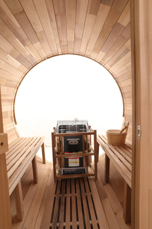 Blisspod Prague Outdoor Cedar Barrel Sauna